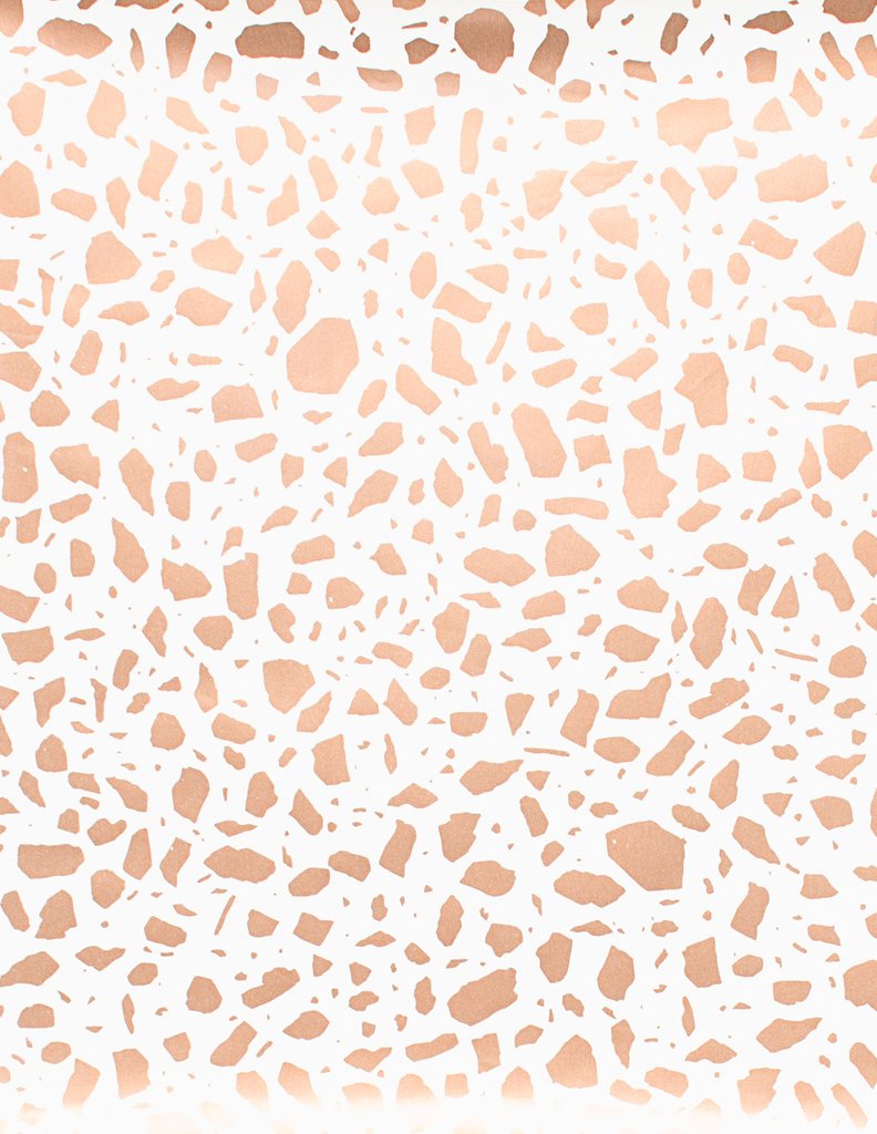 media image for Ibo Wallpaper in Rose Gold on Cream design by Thatcher Studio 212