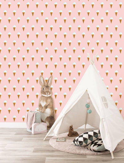 product image for Ice Cream Kids Wallpaper in Pink by KEK Amsterdam 37