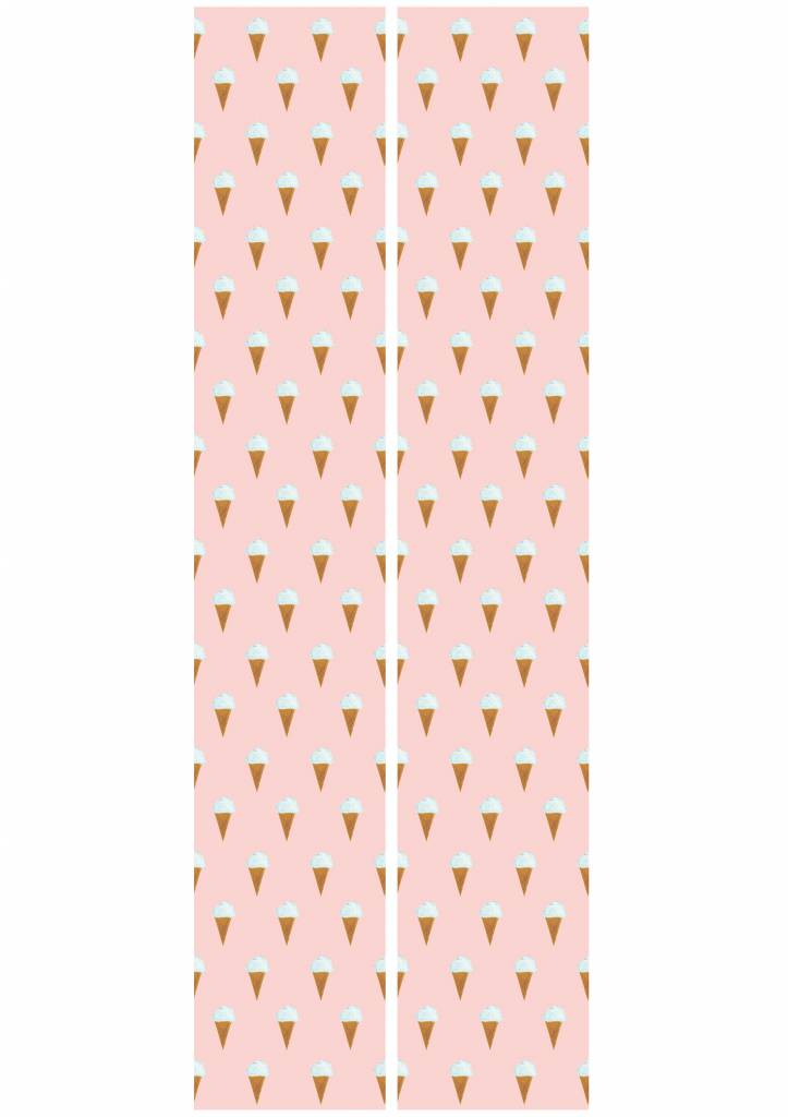 media image for Ice Cream Kids Wallpaper in Pink by KEK Amsterdam 220