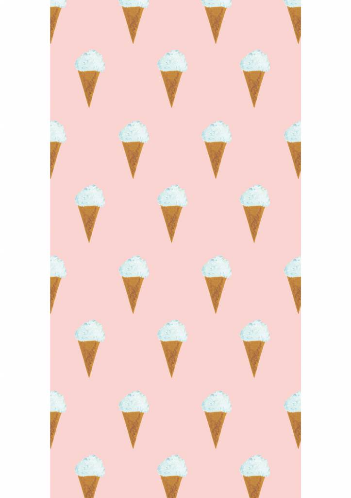 media image for Ice Cream Kids Wallpaper in Pink by KEK Amsterdam 29