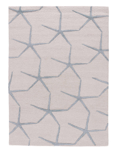product image for cor24 starfishing handmade animal white blue area rug design by jaipur 1 35