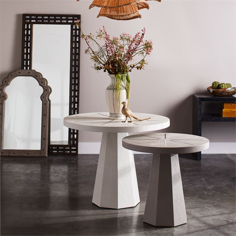 media image for Ilana Faux Shagreen Side Table 236