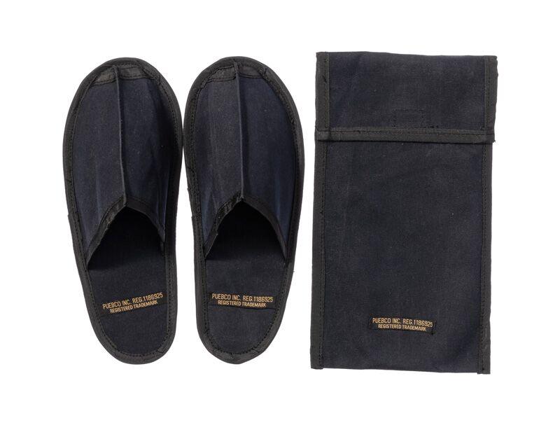 media image for waxed canvas portable slipper large black design by puebco 1 290