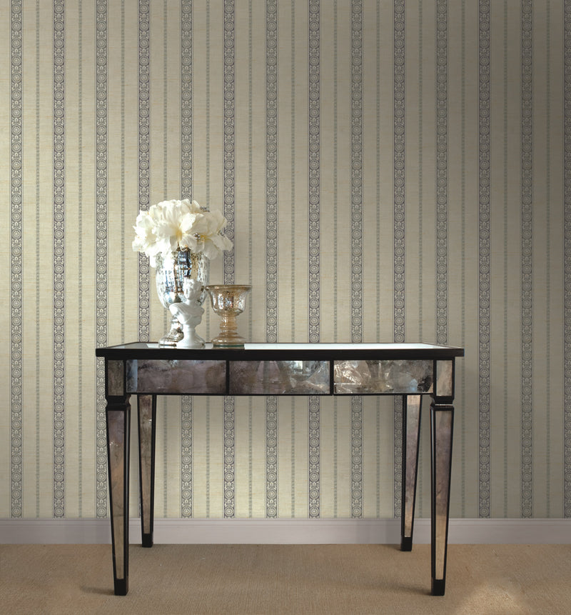 media image for Imperial Stripe Wallpaper from the Caspia Collection by Wallquest 23