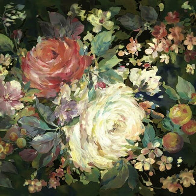 product image of Impressionist Floral Wall Mural in Red and Black from the Murals Resource Library by York Wallcoverings 519