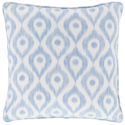 product image of indie blue indoor outdoor decorative pillow by annie selke fr768 pil22 1 586