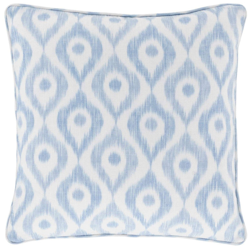 media image for indie blue indoor outdoor decorative pillow by annie selke fr768 pil22 1 26