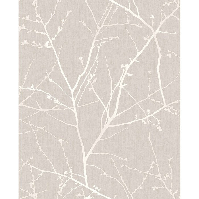media image for Innocence Wallpaper in Mushroom from the Innocence Collection by Graham & Brown 276