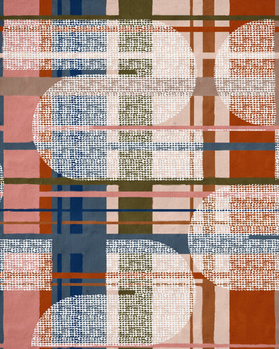 product image of sample interference wallpaper in brown and red from the wallpaper compendium collection by mind the gap 1 524