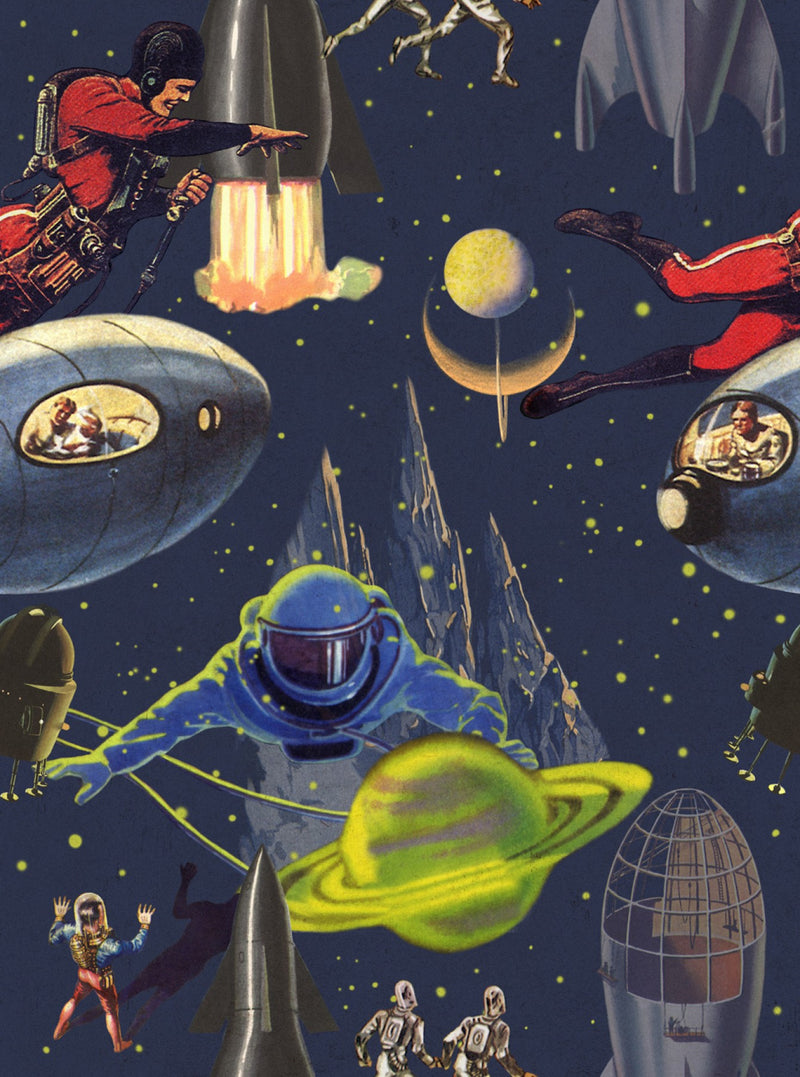 media image for sample intergalactic wallpaper in blue red and green from the eclectic collection by mind the gap 1 221
