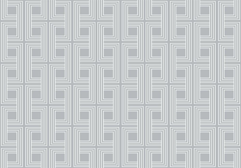 media image for Interlocking Squares Cork Wallpaper in Silver and Off-White from the Casa Blanca II Collection by Seabrook Wallcoverings 288