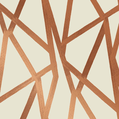 product image of Intersections Self Adhesive Wallpaper in Urban Bronze by Genevieve Gorder for Tempaper 524