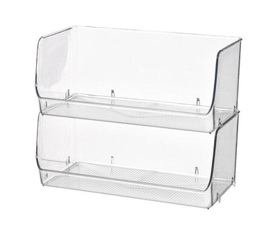 product image for plastic stacking storage thin design by puebco 2 16