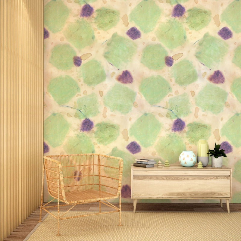 media image for Isabel Self-Adhesive Wall Mural in Lime Orchard by Zoe Bios Creative for Tempaper 253