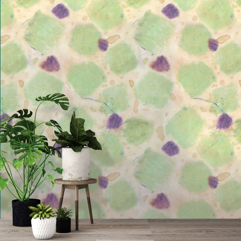 media image for Isabel Self-Adhesive Wall Mural in Lime Orchard by Zoe Bios Creative for Tempaper 228