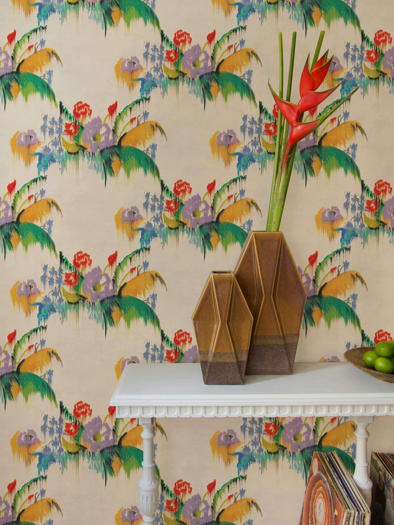 media image for Isla Wallpaper in Tropical Violet 297