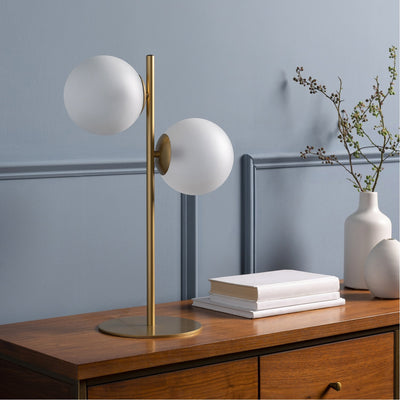 product image for Jacoby JBY-001 Table Lamp in Gold & White by Surya 69