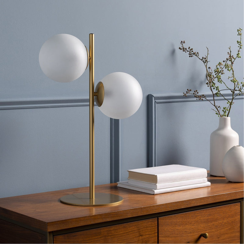media image for Jacoby JBY-001 Table Lamp in Gold & White by Surya 294