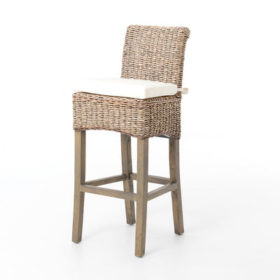 product image for Banana Leaf Counter Stool W Cushion In Grey 17