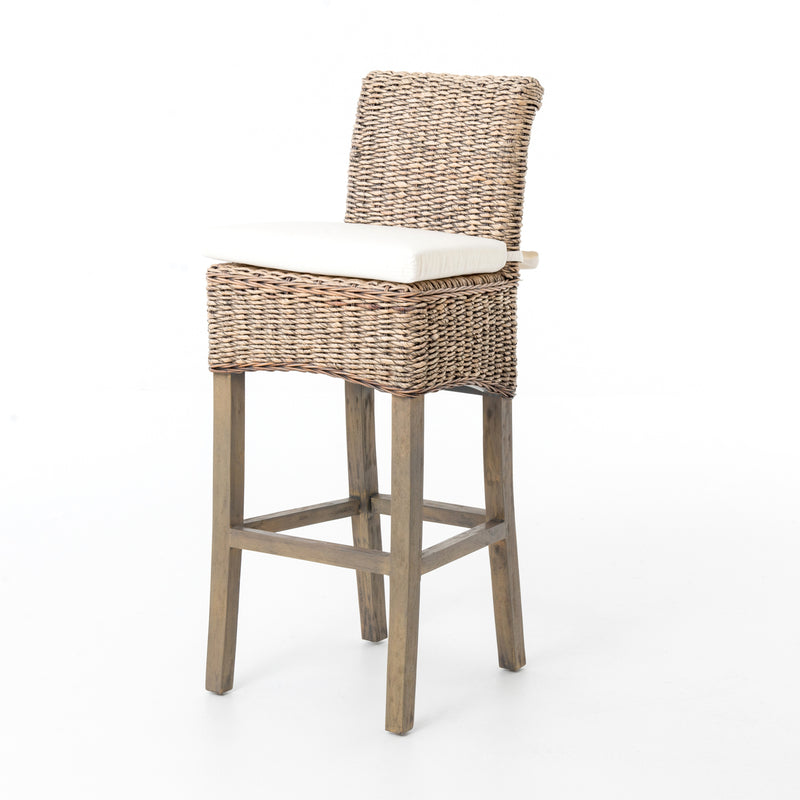 media image for Banana Leaf Counter Stool W Cushion In Grey 241
