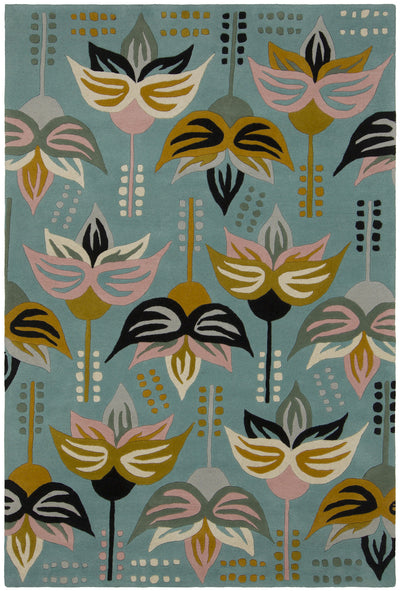 product image of jessica swift collection hand tufted wool rug in teal design by chandra rugs 1 1 533