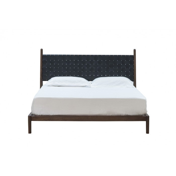 media image for Cove King Bed in Black Leather by BD Studio III 261