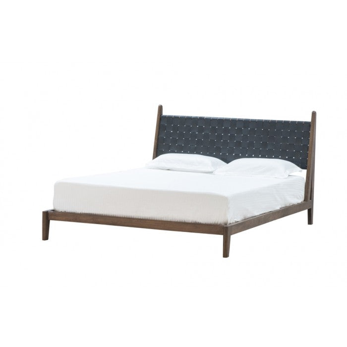 media image for Cove King Bed in Black Leather by BD Studio III 238