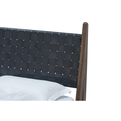 product image for Cove King Bed in Black Leather by BD Studio III 2