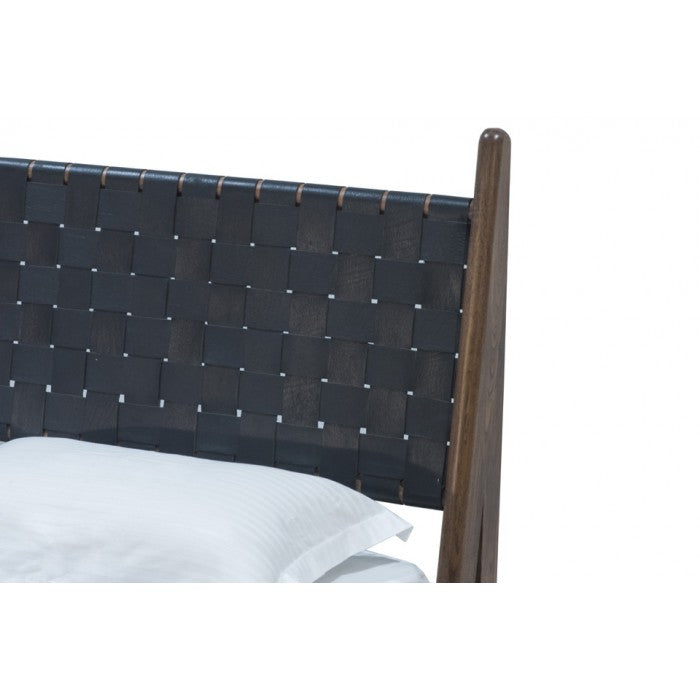 media image for Cove King Bed in Black Leather by BD Studio III 226