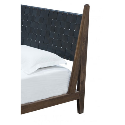 product image for Cove King Bed in Black Leather by BD Studio III 21