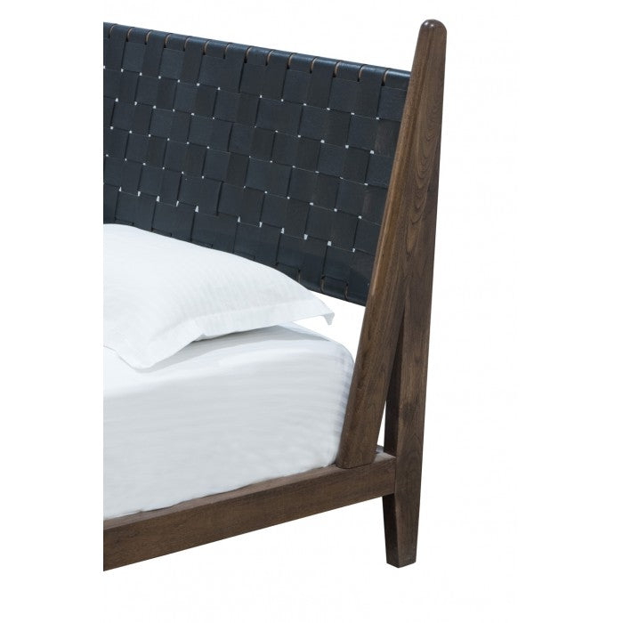 media image for Cove King Bed in Black Leather by BD Studio III 266