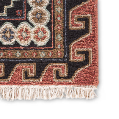 product image for Granato Hand-Knotted Medallion Red & Blue Area Rug design by Jaipur Living 47