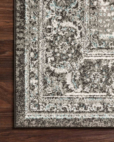 product image for Joaquin Rug in Charcoal & Ivory by Loloi 9