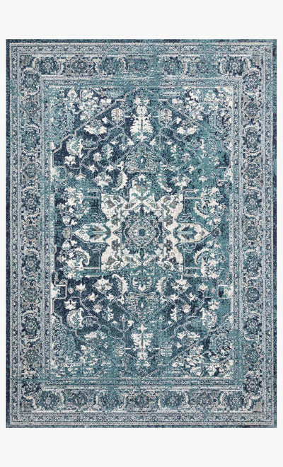 product image of Joaquin Rug in Ocean & Ivory by Loloi 584