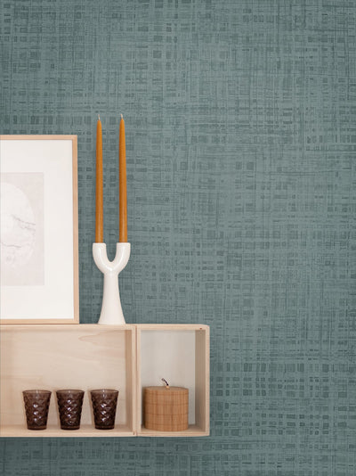 product image for Ami Steel Blue Wallpaper from the Japandi Collection by Seabrook Wallcoverings 36