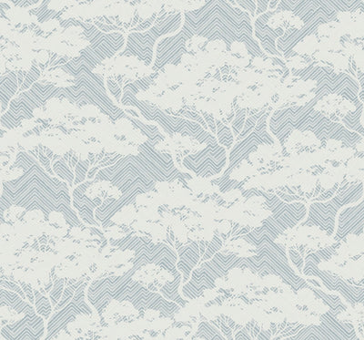 product image of Sample Nara Blue Mist Wallpaper from the Japandi Collection by Seabrook Wallcoverings 518