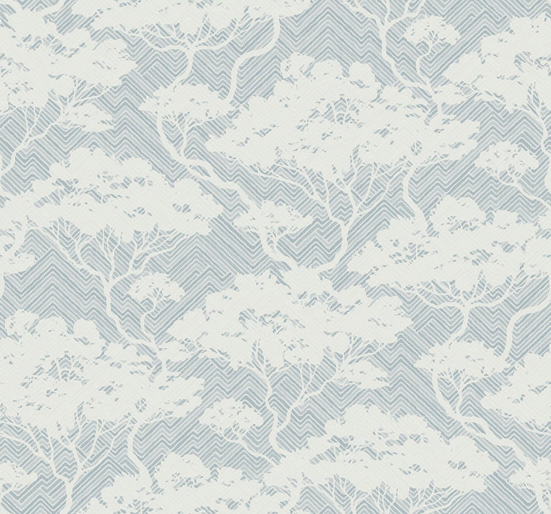 media image for Sample Nara Blue Mist Wallpaper from the Japandi Collection by Seabrook Wallcoverings 253