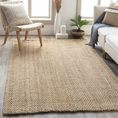 product image for Jute Woven JS-1000 Hand Woven Rug in Wheat by Surya 55