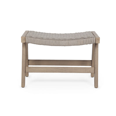 product image for Delano Outdoor Ottoman in Washed Brown by BD Studio 66