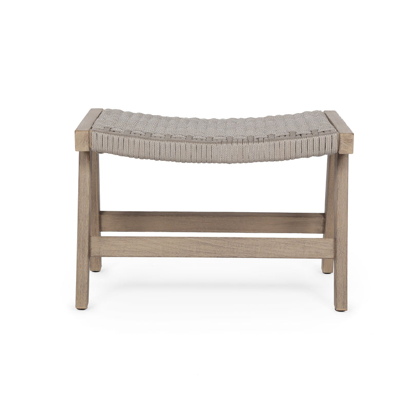 media image for Delano Outdoor Ottoman in Washed Brown by BD Studio 238