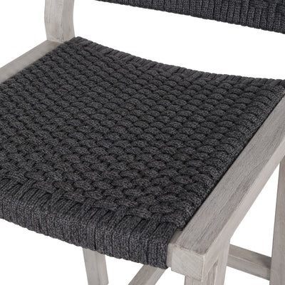 product image for Delano Outdoor Bar Stool in Weathered Grey by BD Studio 10