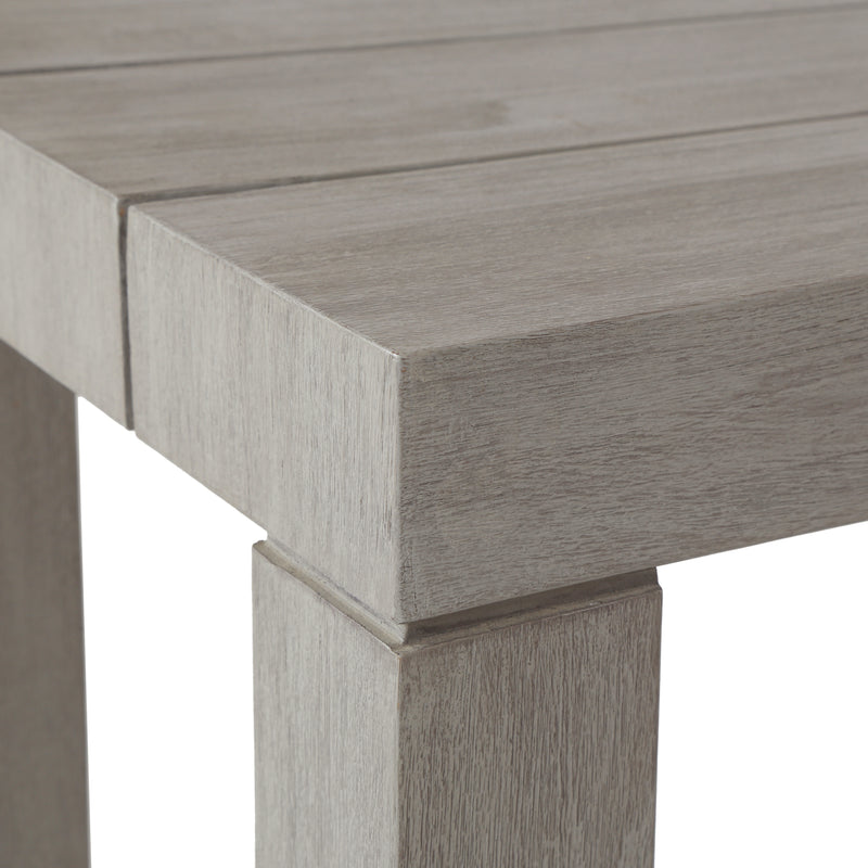 media image for Sonora Outdoor Dining Bench In Grey 236