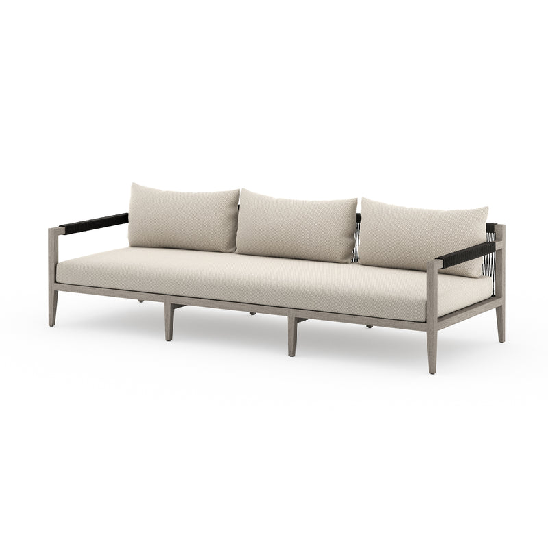 media image for Sherwood Outdoor 3 Seater Sofa In Weathered Grey 244