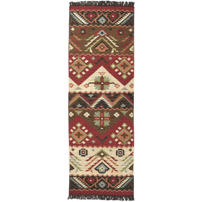 product image for jewel tone burgundy beige black rug design by surya 3 87
