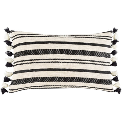 product image of Justine JTI-004 Woven Lumbar Pillow in Beige & Black by Surya 596