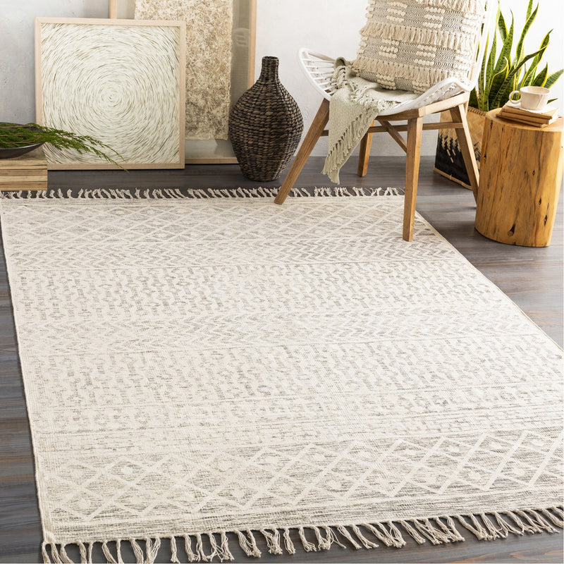 media image for July JUY-2302 Hand Woven Rug in Charcoal & Beige by Surya 216
