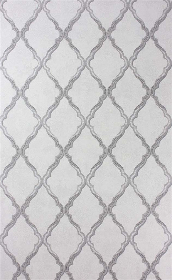 media image for sample jali trellis wallpaper in silver by matthew williamson for osborne little 1 24