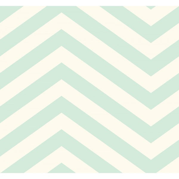 media image for Jamaica Chevron Wallpaper in Aqua from the Tortuga Collection by Seabrook Wallcoverings 271