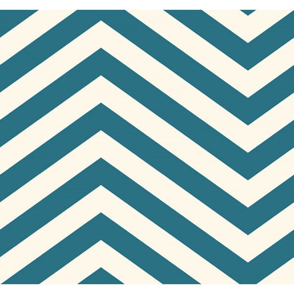 media image for sample jamaica chevron wallpaper in blue from the tortuga collection by seabrook wallcoverings 1 217