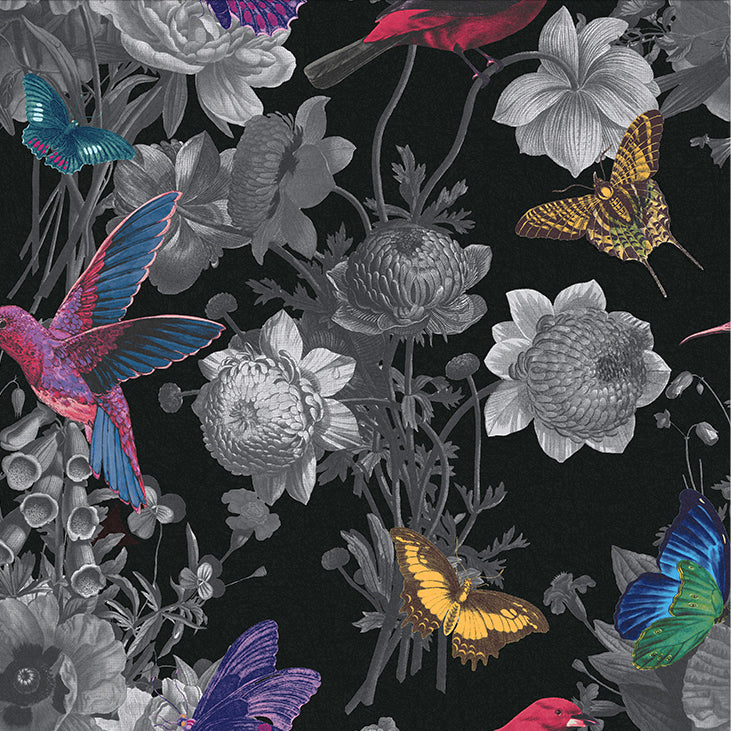 media image for Jardin Wallpaper in Black from the Exclusives Collection by Graham & Brown 256